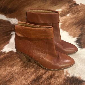 Lucky Brand Brown Leather Ankle Boots